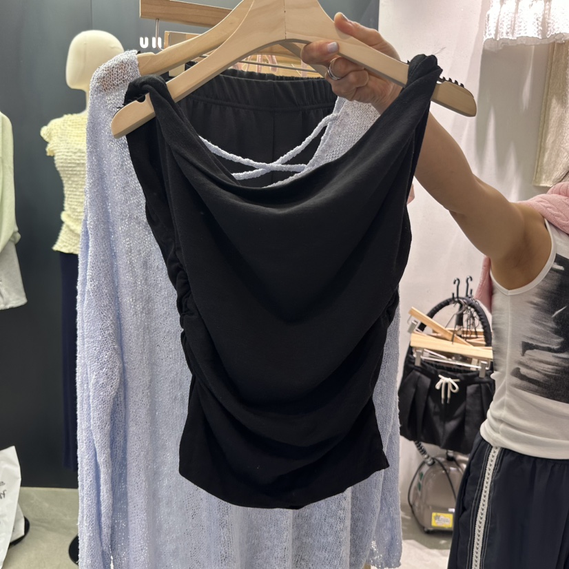 UNA/THE MAY韓國直郵㊣東大門實拍女裝新款人氣熱賣吊帶背心THEMAY/UNA吊帶/背心圖色3