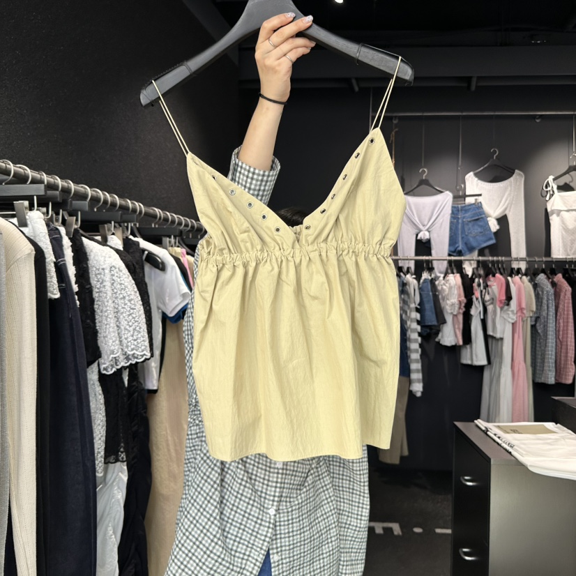 ELF-L韓國直郵㊣東大門實拍女裝新品時尚熱賣25春夏吊帶背心PROJECT ELF/ELF-L吊帶/背心