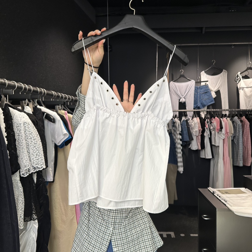 ELF-L韓國直郵㊣東大門實拍女裝新品時尚熱賣25春夏吊帶背心PROJECT ELF/ELF-L吊帶/背心