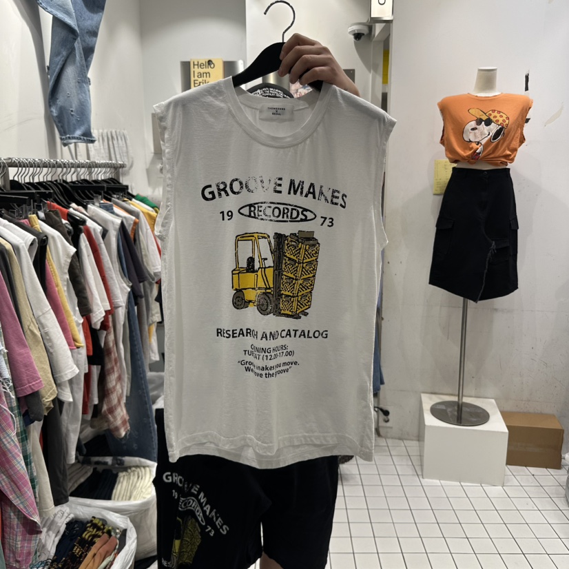 THE WEEKND直郵韓國代購㊣女裝新品熱賣推薦人氣時尚吊帶背心THE WEEKND吊帶/背心