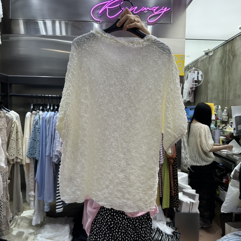 RUNWAY-런웨이韓國直郵㊣東大門實拍女裝新款人氣襯衫蕾絲衫RUNWAY襯衫/蕾絲衫