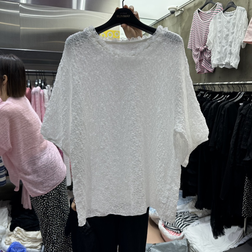 RUNWAY-런웨이韓國直郵㊣東大門實拍女裝新款人氣襯衫蕾絲衫RUNWAY襯衫/蕾絲衫圖色2