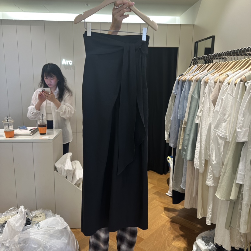 ARC韓國直郵㊣東大門實拍女裝新品25春夏推薦時尚長裙亞麻布ARC EN CIEL長裙圖色2