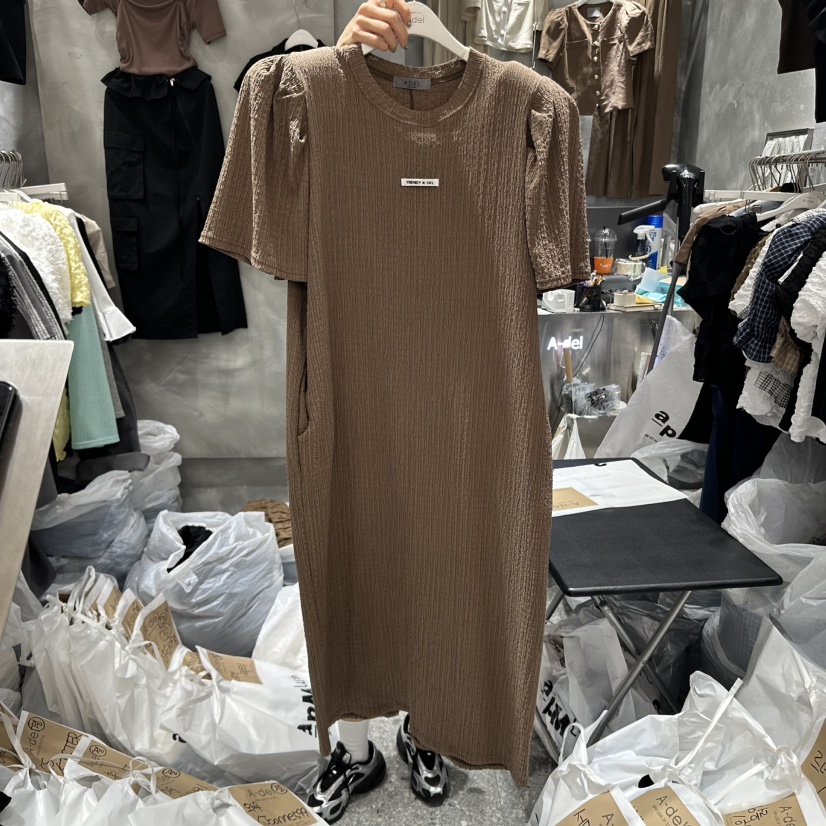 A-DEL直郵韓國代購㊣女裝新款推薦時尚25春夏人氣休閑連衣裙A-DEL連衣裙圖色2