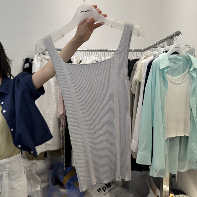 CREAM VILLA韓國㊣直郵東大門代購女裝新品人氣吊帶背心CREAMVILLA吊帶/背心圖色2
