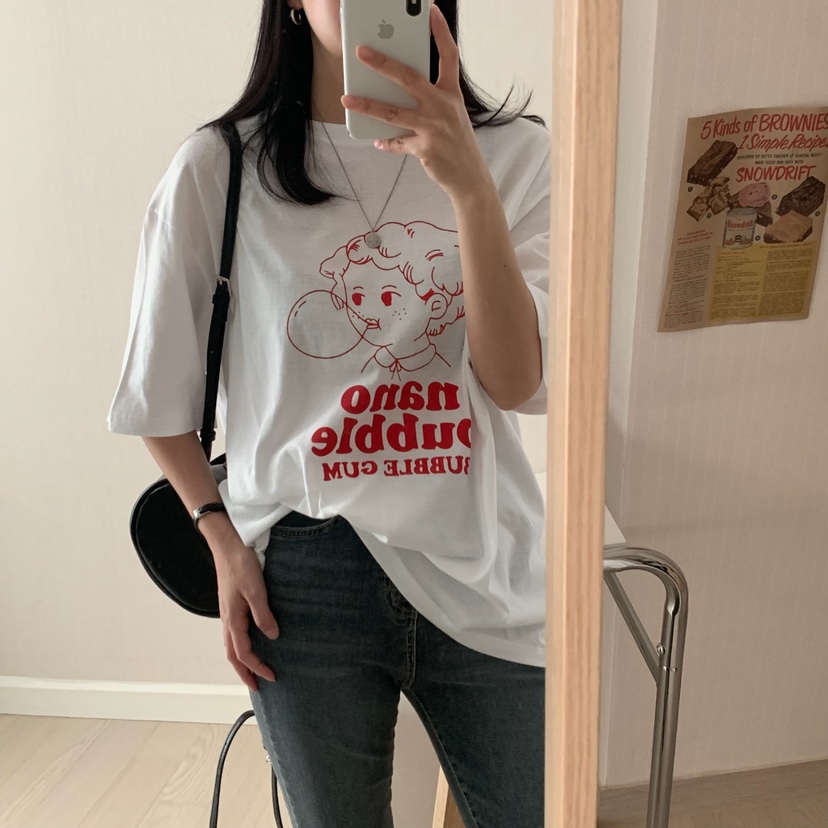 HELLO JINI韓國㊣直郵東大門代購女裝新品人氣25春夏熱賣T恤HELLO JINIT恤