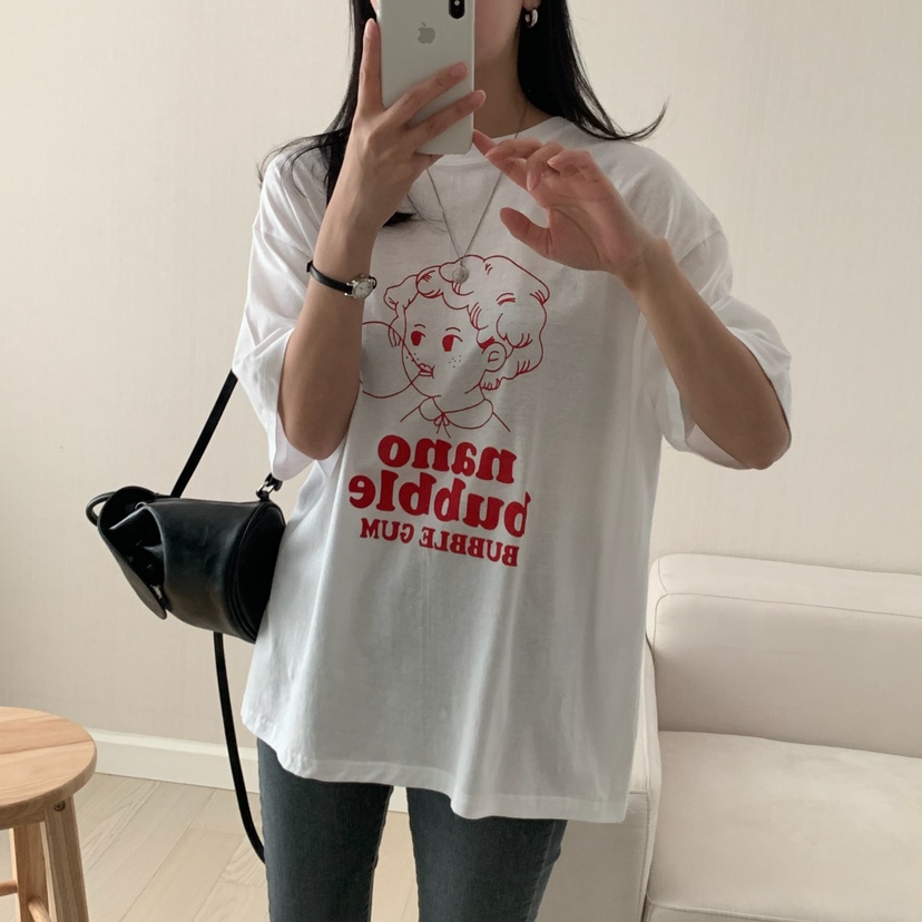 HELLO JINI韓國㊣直郵東大門代購女裝新品人氣25春夏熱賣T恤HELLO JINIT恤