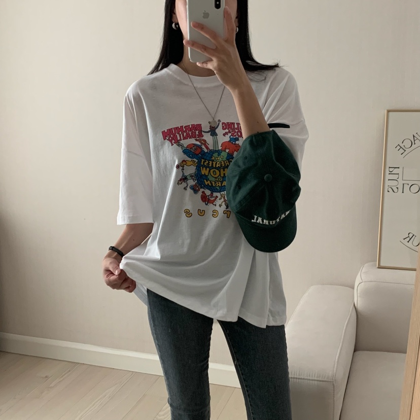 FROMJINI直郵韓國代購㊣女裝新品休閑25春夏推薦熱賣時尚T恤FROMJINIT恤