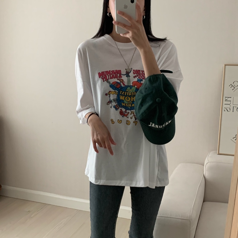 FROMJINI直郵韓國代購㊣女裝新品休閑25春夏推薦熱賣時尚T恤FROMJINIT恤