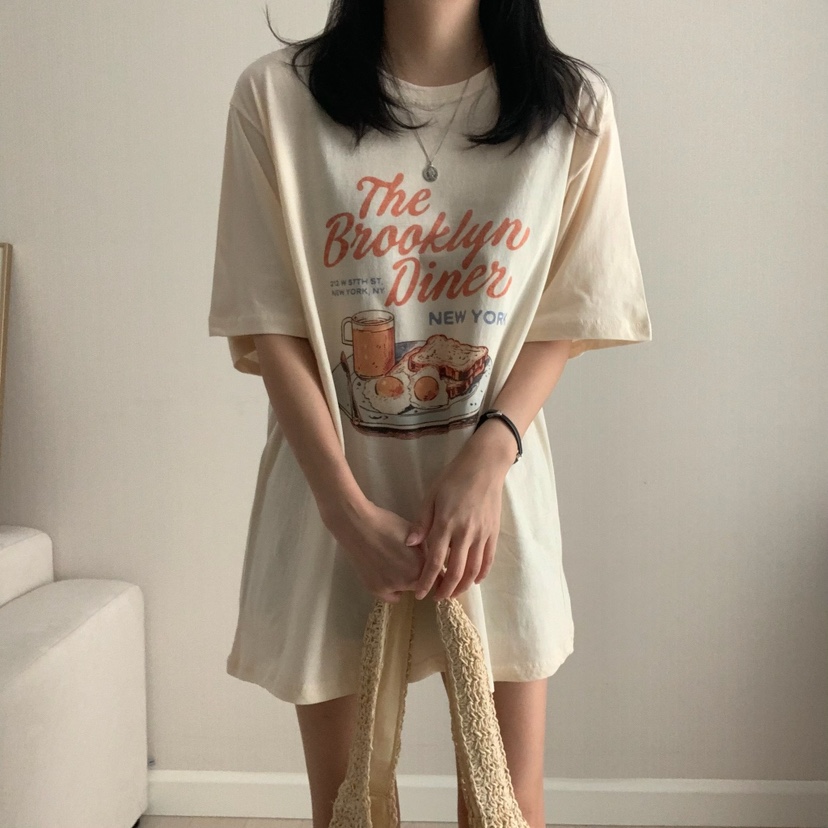 FROMJINI韓國直郵㊣東大門實拍女裝新款休閑推薦人氣時尚T恤FROMJINIT恤