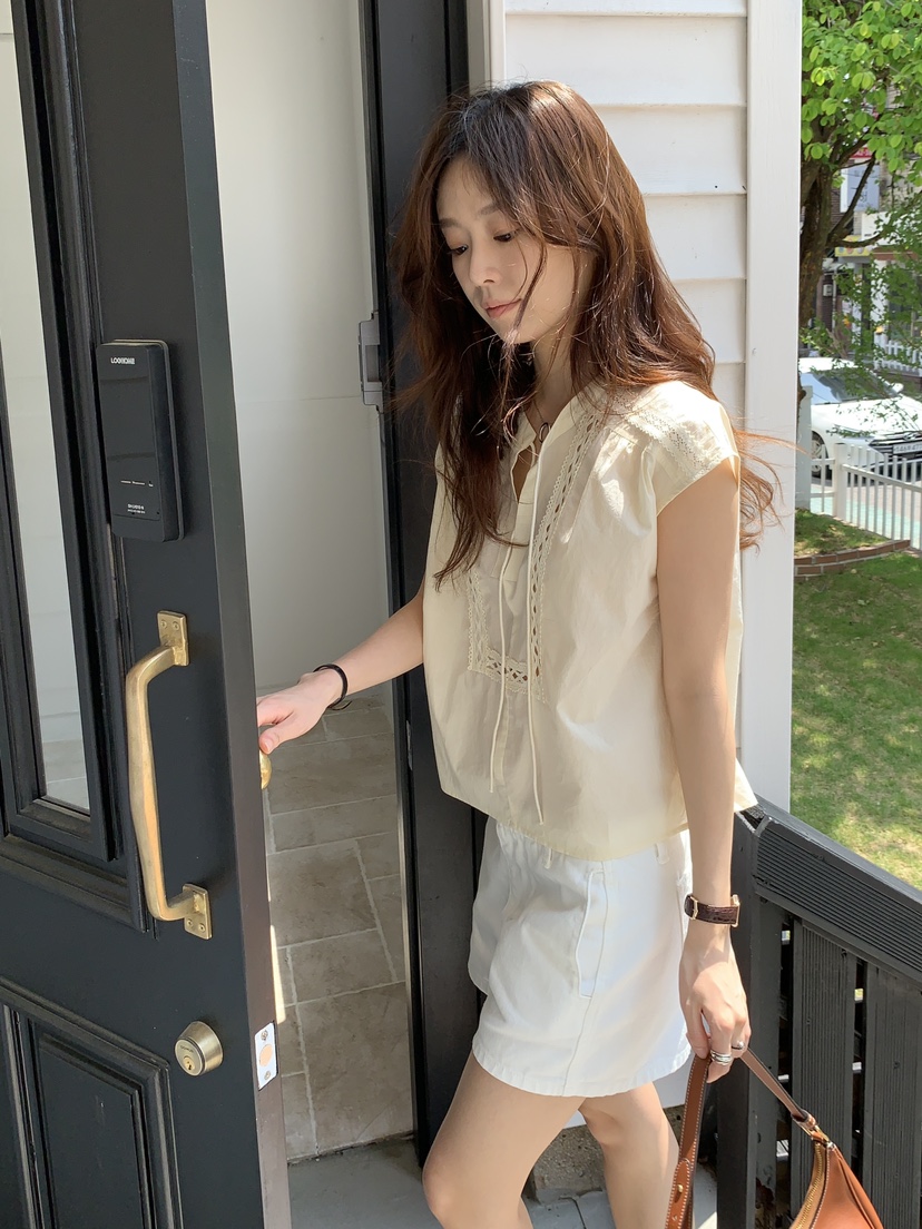 BAKING POWDER韓國直郵㊣東大門實拍女裝新品時尚襯衫蕾絲衫BAKING POWDER襯衫/蕾絲衫