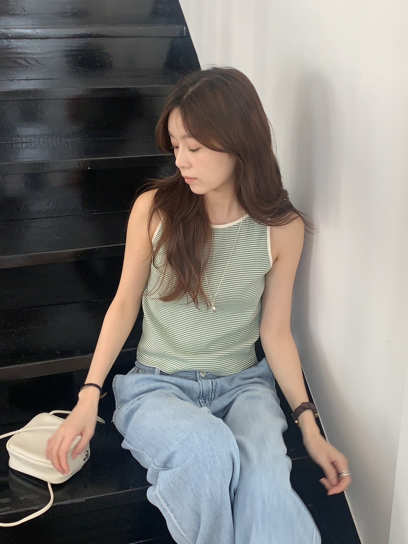BAKING POWDER韓國直郵㊣女裝新品25春夏休閑熱賣吊帶背心BAKING POWDER吊帶/背心