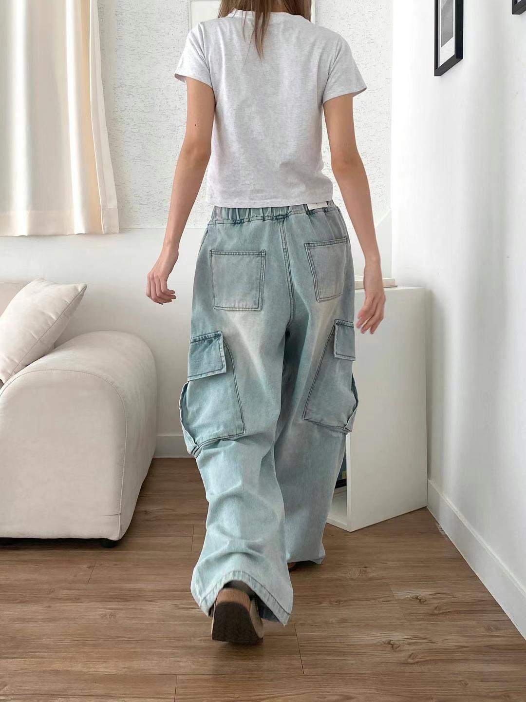 STYLE LAB韓國直郵㊣東大門實拍女裝新品25春夏熱賣休閑褲STYLE LAB休閑褲