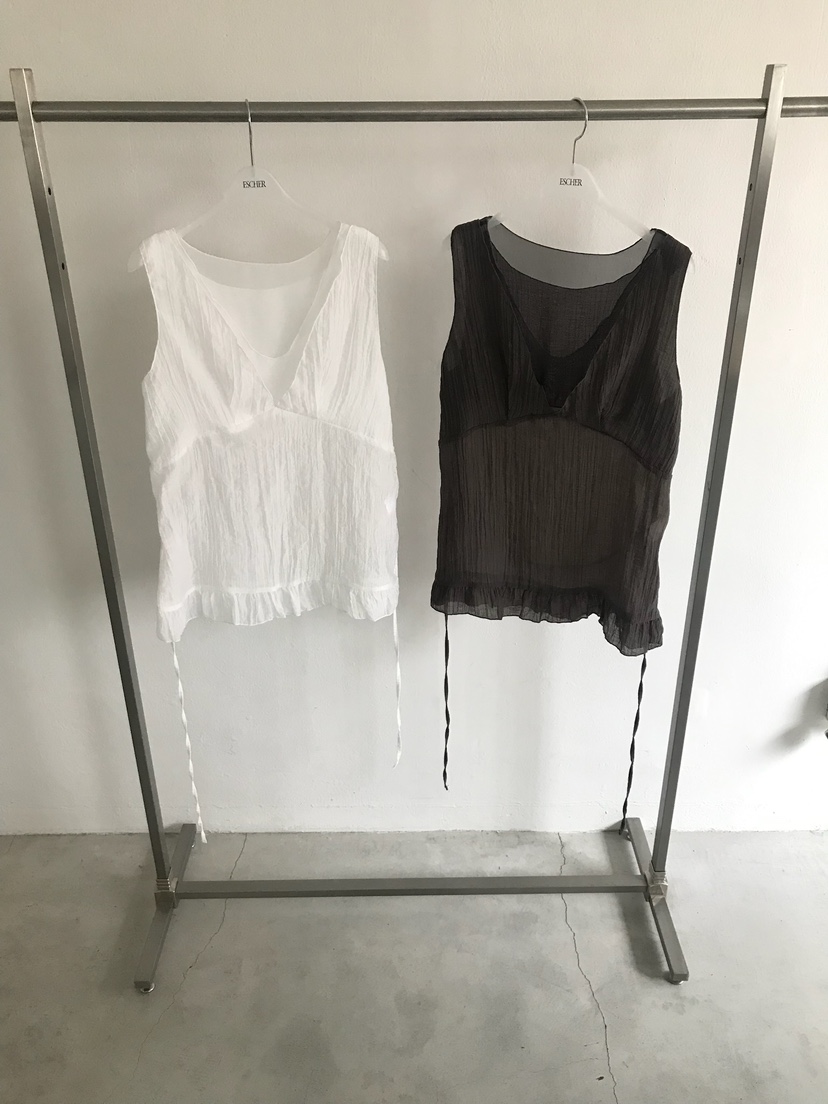 ESCHER韓國直郵㊣東大門實拍女裝新品25春夏吊帶背心含腰繩ESCHER吊帶/背心