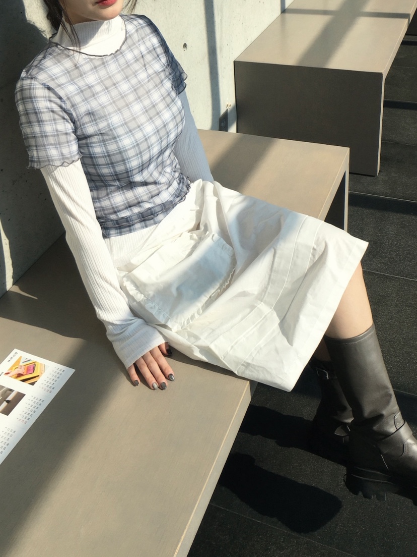 I I直郵韓國代購㊣女裝新款休閑時尚人氣半身裙中短裙口袋ITSSONG半身裙/中短裙