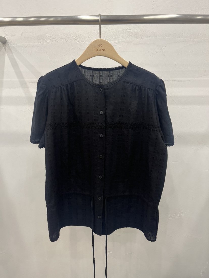 BLANC-A直郵韓國代購㊣女裝新品人氣25春夏時尚襯衫蕾絲衫BLANC-A襯衫/蕾絲衫圖色2