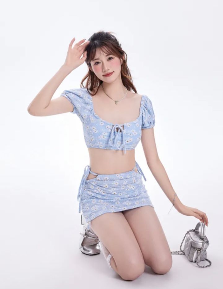 N3韓國直郵㊣東大門實拍女裝新品熱賣人氣25春夏推薦時尚泳裝N3泳裝