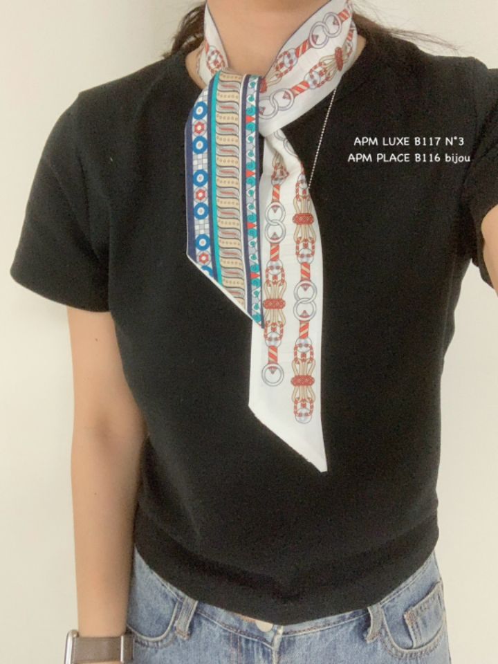 N3韓國直郵㊣女裝新款休閑25春夏熱賣推薦人氣圍巾披肩絲綢N3圍巾/披肩