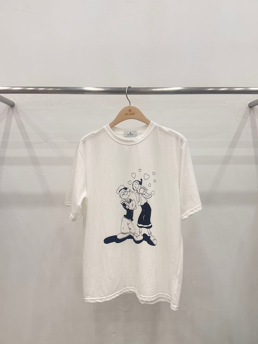 BLANC-A韓國直郵㊣東大門實拍女裝新品人氣時尚T恤大力水手BLANC-AT恤圖色2