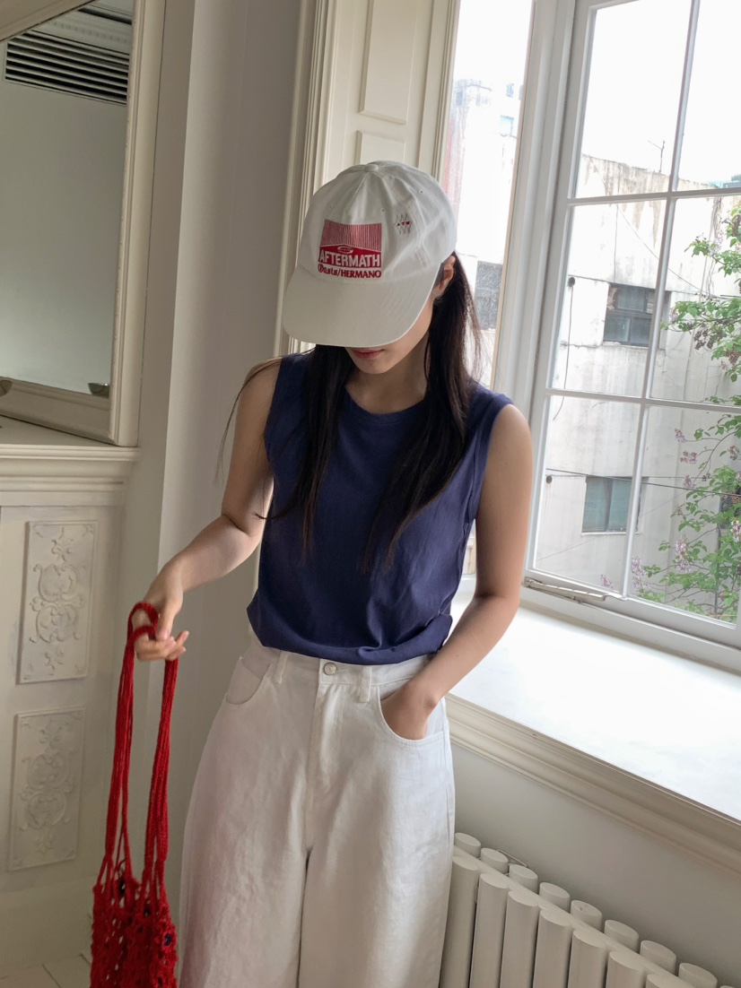 PEBBLE韓國直郵㊣女裝新品休閑熱賣人氣時尚25春夏吊帶背心PEBBLE/LAYER吊帶/背心