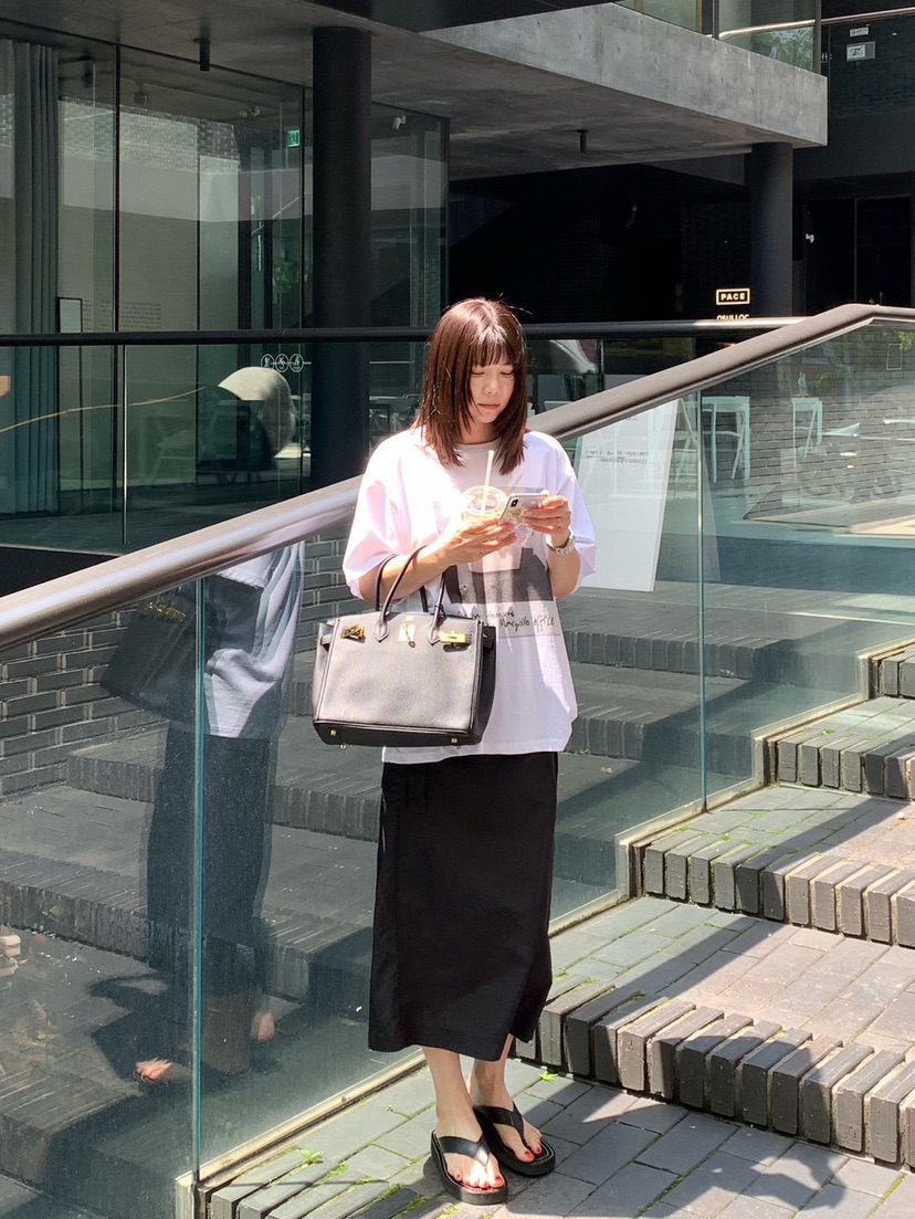 COURGETTE韓國直郵㊣女裝新款25春夏熱賣推薦人氣休閑長裙口袋COURGETTE長裙