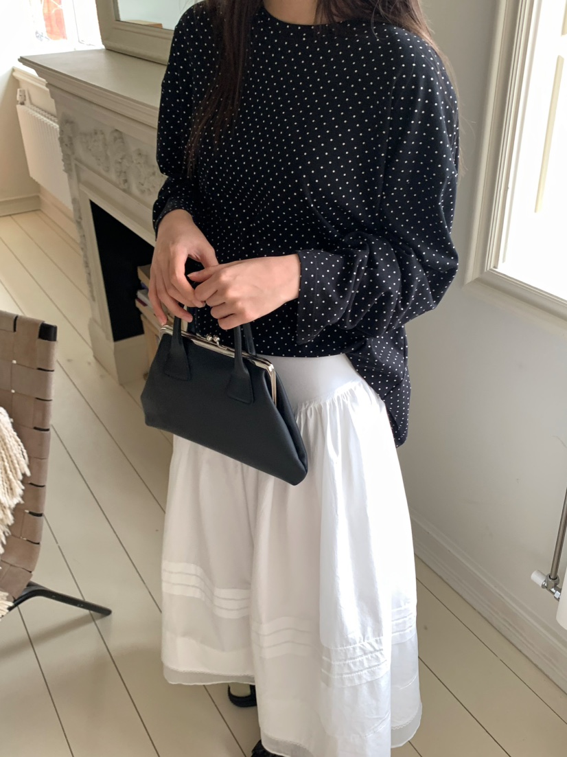 PEBBLE韓國直郵㊣東大門實拍女裝新款推薦休閑25春夏人氣長裙PEBBLE/LAYER長裙