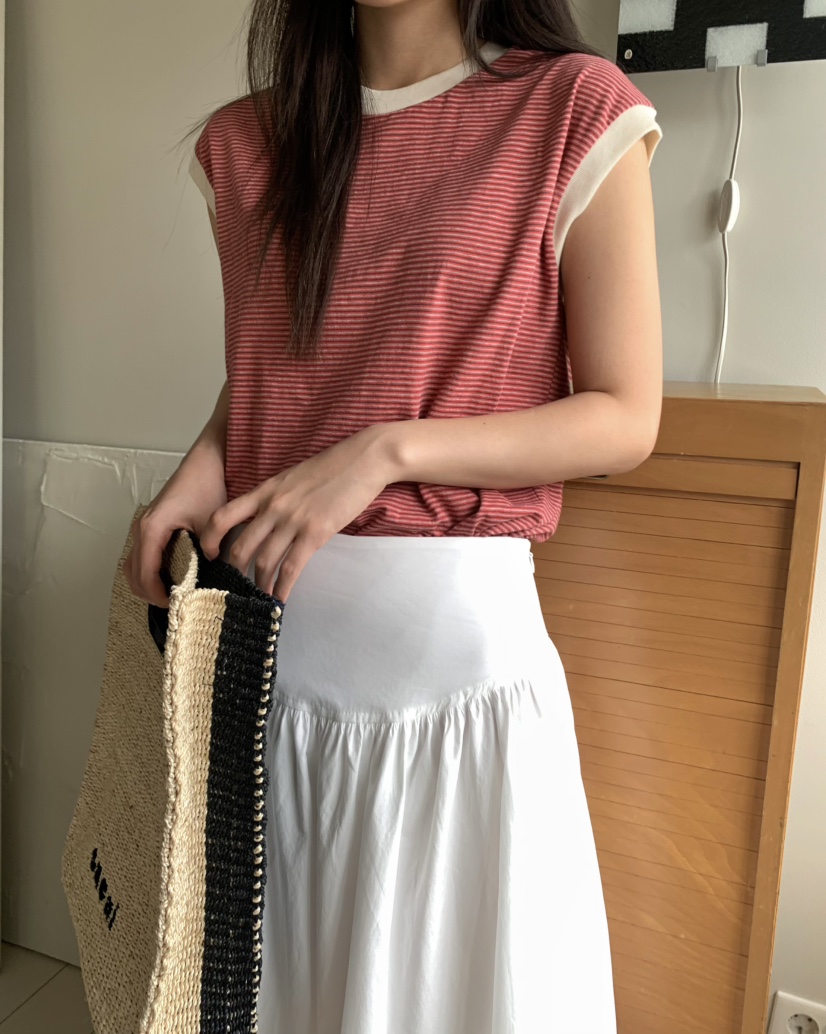 PEBBLE直郵韓國代購㊣女裝新款推薦人氣時尚熱賣25春夏休閑T恤PEBBLE/LAYERT恤