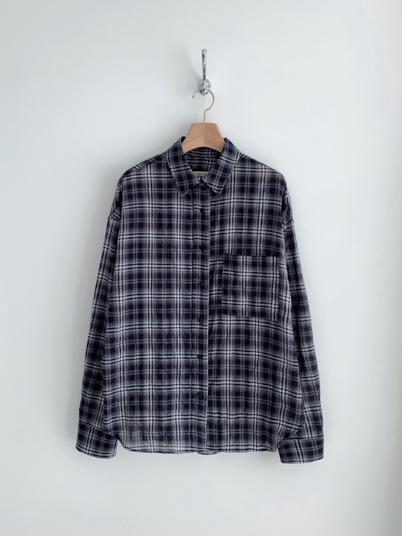 COURGETTE韓國㊣直郵東大門代購女裝新品25春夏襯衫蕾絲衫格子COURGETTE襯衫/蕾絲衫