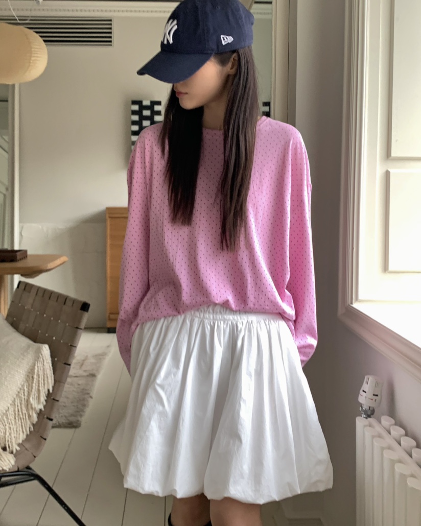 PEBBLE韓國直郵㊣東大門實拍女裝新品25春夏休閑推薦長袖T恤PEBBLE/LAYER長袖T恤