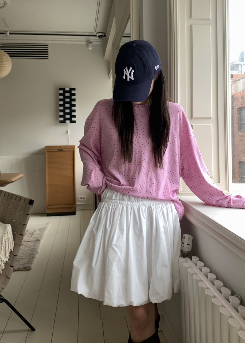 PEBBLE韓國直郵㊣東大門實拍女裝新品25春夏休閑推薦長袖T恤PEBBLE/LAYER長袖T恤
