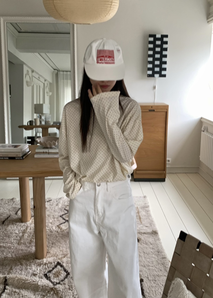 PEBBLE韓國直郵㊣東大門實拍女裝新品25春夏休閑推薦長袖T恤PEBBLE/LAYER長袖T恤