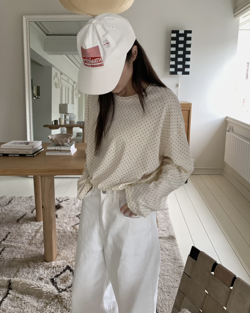 PEBBLE韓國直郵㊣東大門實拍女裝新品25春夏休閑推薦長袖T恤PEBBLE/LAYER長袖T恤
