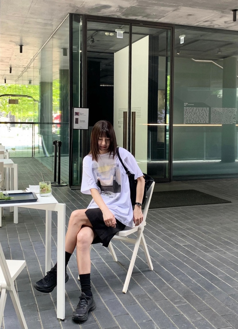 COURGETTE韓國直郵㊣東大門實拍女裝新款25春夏時尚人氣T恤COURGETTET恤