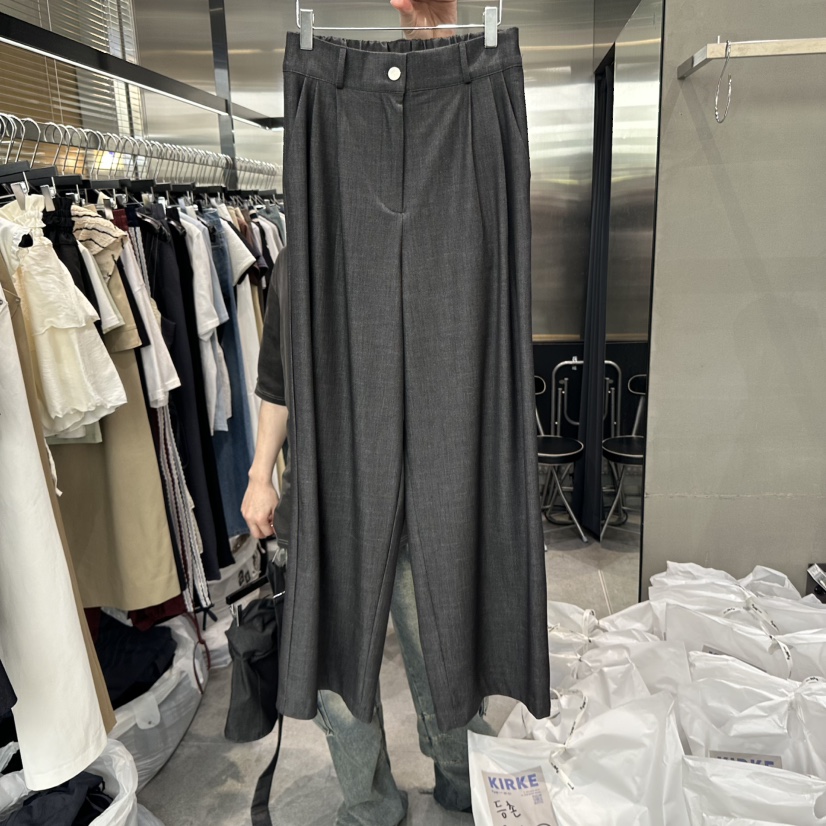 KIRKE韓國㊣直郵東大門代購女裝新品時尚熱賣人氣25春夏休閑褲KIRKE休閑褲圖色2