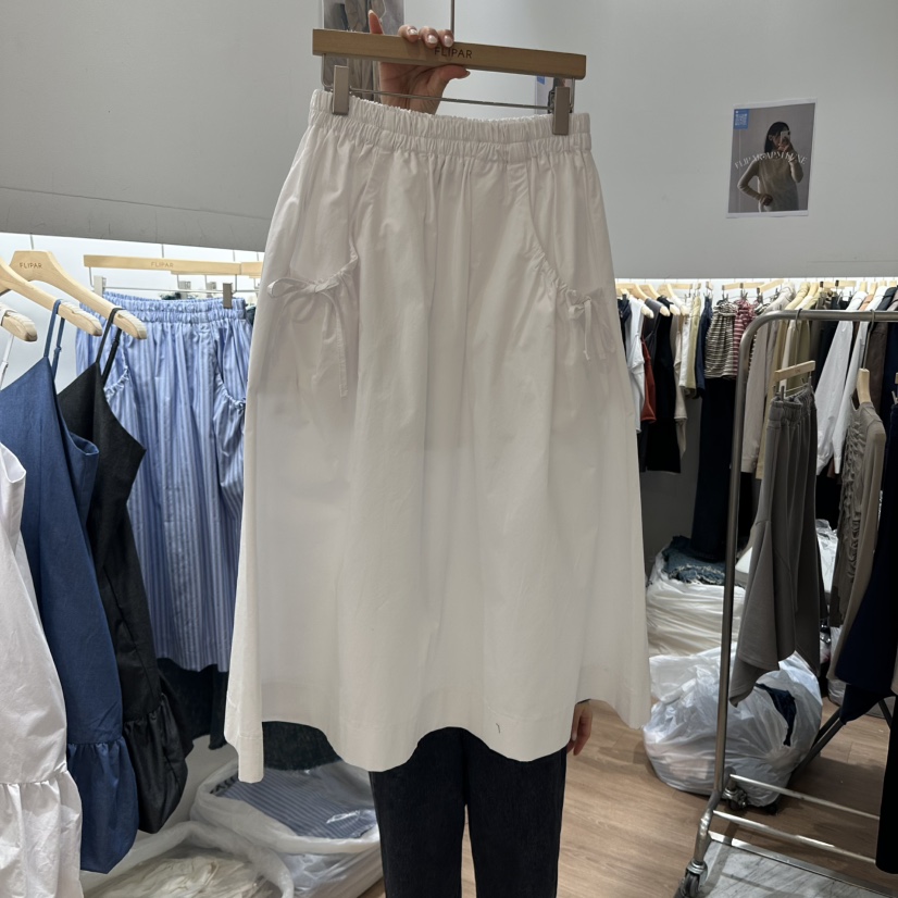 FLIPAR韓國直郵㊣女裝新品人氣推薦熱賣25春夏時尚休閑長裙FLIPAR長裙圖色1