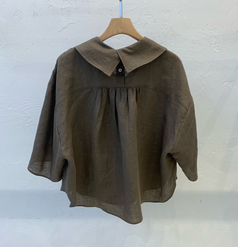 THE SIL韓國直郵㊣東大門實拍女裝新品熱賣襯衫蕾絲衫亞麻THE SIL/1 2ILLY襯衫/蕾絲衫