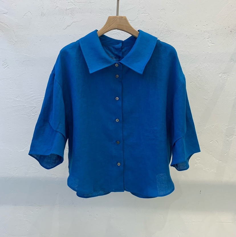 THE SIL韓國直郵㊣東大門實拍女裝新品熱賣襯衫蕾絲衫亞麻THE SIL/1 2ILLY襯衫/蕾絲衫圖色2