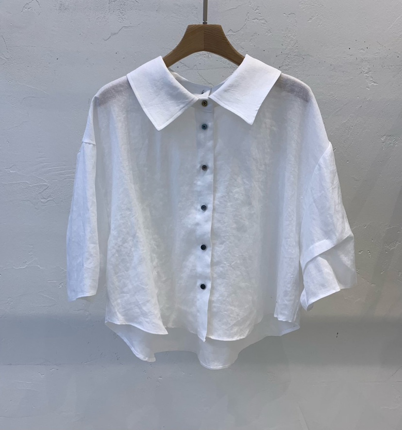 THE SIL韓國直郵㊣東大門實拍女裝新品熱賣襯衫蕾絲衫亞麻THE SIL/1 2ILLY襯衫/蕾絲衫圖色3