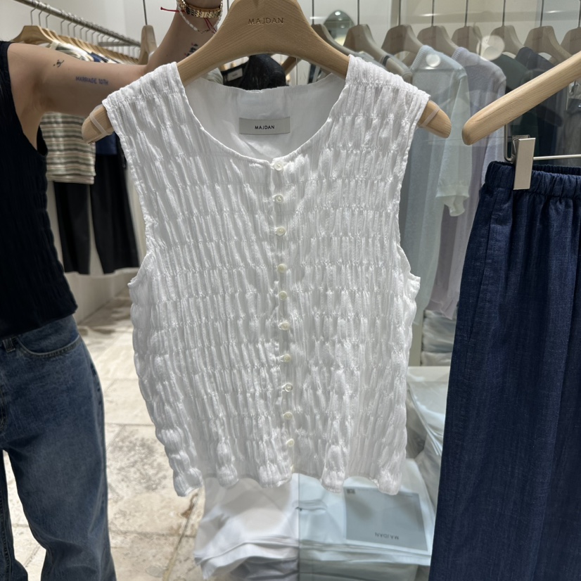 MAJDAN韓國直郵㊣東大門實拍女裝新品25春夏熱賣時尚吊帶背心MAJDAN吊帶/背心圖色1