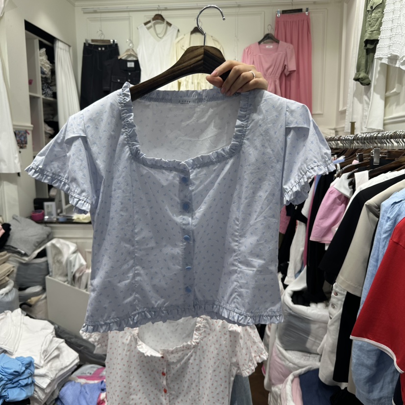 J.RITZY韓國㊣直郵東大門代購女裝新品25春夏推薦襯衫蕾絲衫J.RITZY襯衫/蕾絲衫