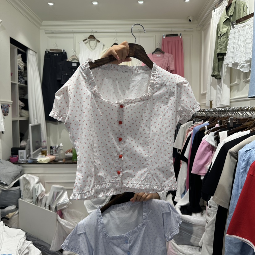 J.RITZY韓國㊣直郵東大門代購女裝新品25春夏推薦襯衫蕾絲衫J.RITZY襯衫/蕾絲衫圖色2