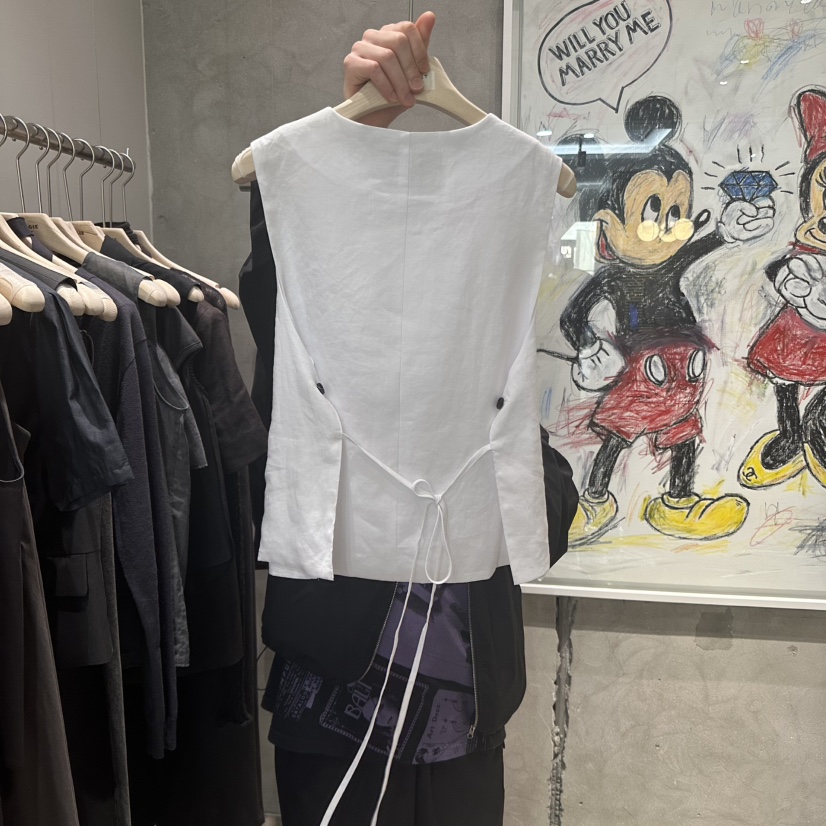 LAMAGIEPIE韓國直郵㊣女裝新品熱賣人氣休閑時尚25春夏吊帶背心LAMAGIE GREY吊帶/背心