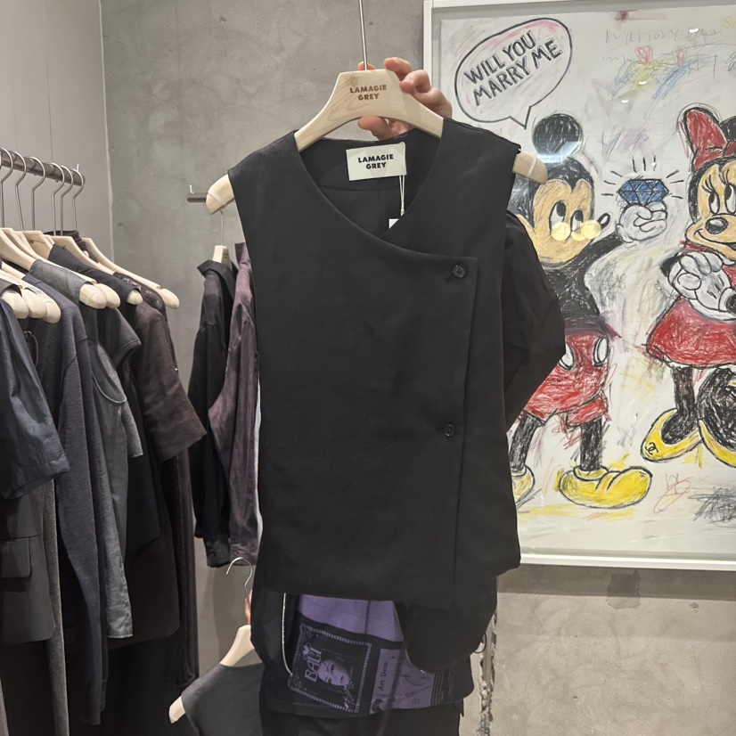 LAMAGIEPIE韓國直郵㊣女裝新品熱賣人氣休閑時尚25春夏吊帶背心LAMAGIE GREY吊帶/背心圖色3