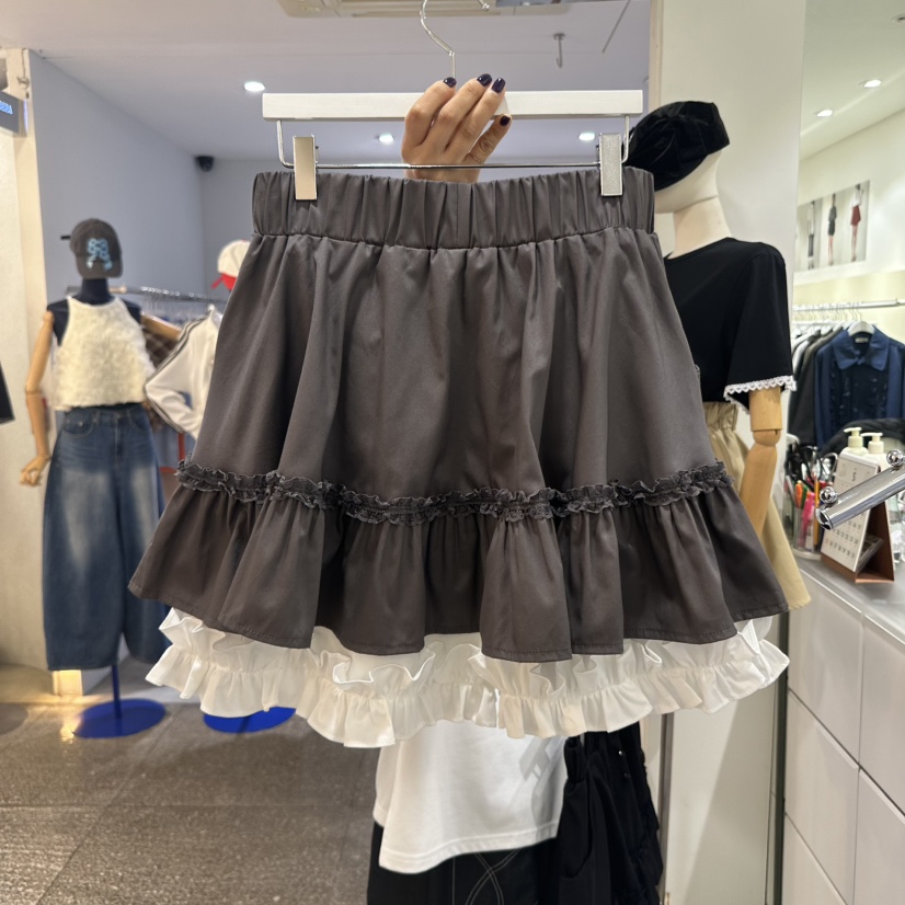 OREUM直郵韓國代購㊣女裝新款人氣熱賣25春夏休閑推薦時尚短裙OREUM短裙