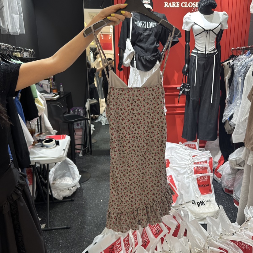 RARE CLOSET直郵韓國代購㊣女裝新款時尚25春夏人氣連衣裙RARE CLOSET連衣裙