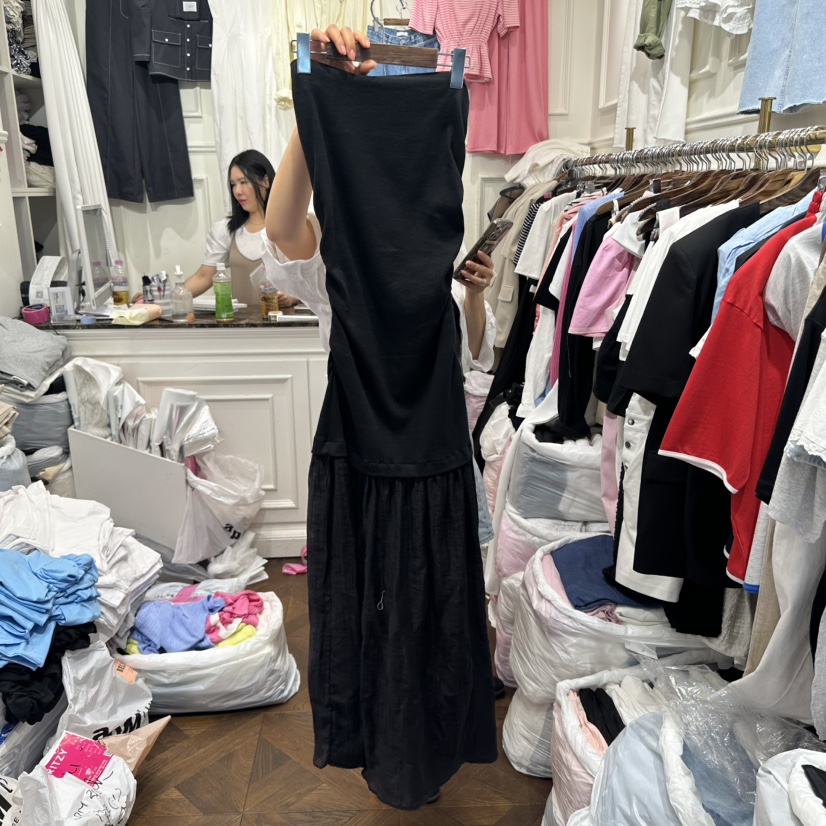 J.RITZY韓國直郵㊣女裝新款時尚推薦休閑人氣25春夏連衣裙褶皺J.RITZY連衣裙
