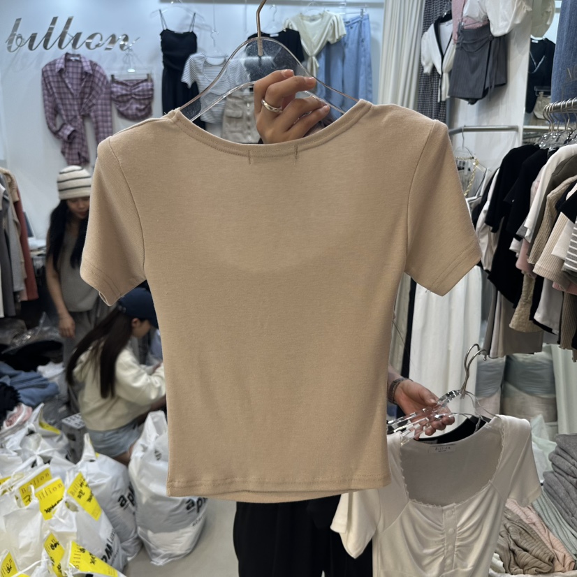 BILLION-L韓國直郵㊣東大門實拍女裝新品推薦人氣25春夏T恤BILLION-LT恤