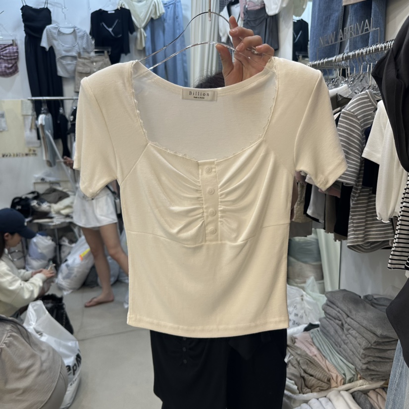 BILLION-L韓國直郵㊣東大門實拍女裝新品推薦人氣25春夏T恤BILLION-LT恤圖色3
