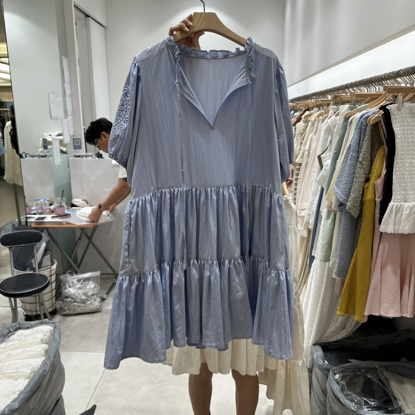 XPARTY韓國直郵㊣東大門實拍女裝新款25春夏時尚人氣連衣裙XPARTY連衣裙圖色2