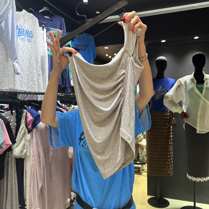 CHAVI韓國直郵㊣女裝新品推薦時尚熱賣人氣休閑25春夏吊帶背心CHAVI吊帶/背心